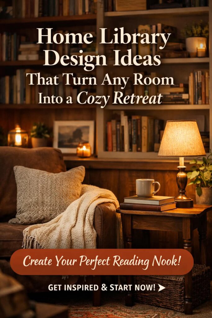 cozy home library retreat